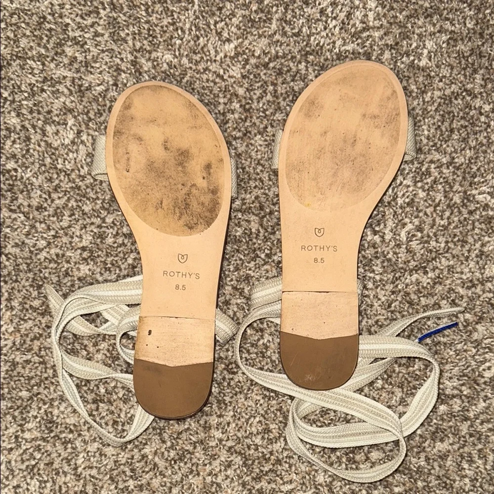 Stylish Cream Sandals - Picture 2 of 3
